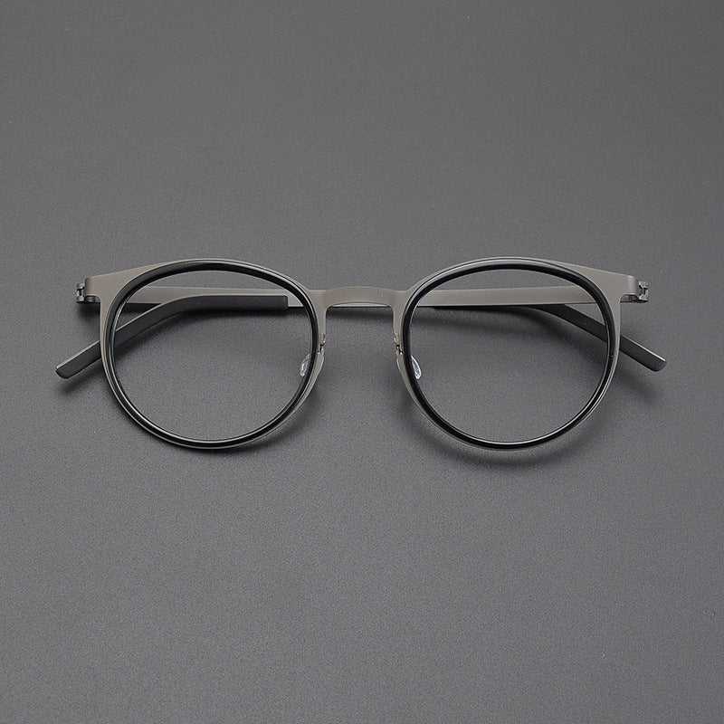Vintage Round Titanium Glasses Frames