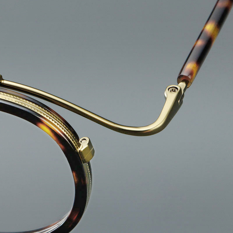 Retro Round Acetate Glasses Frames