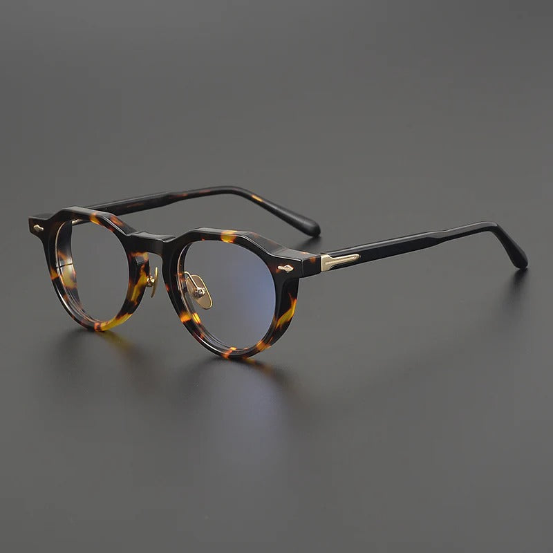 Retro Round Acetate Glasses Frames