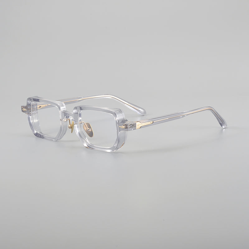 Retro Rectangular Acetate Glasses Frames