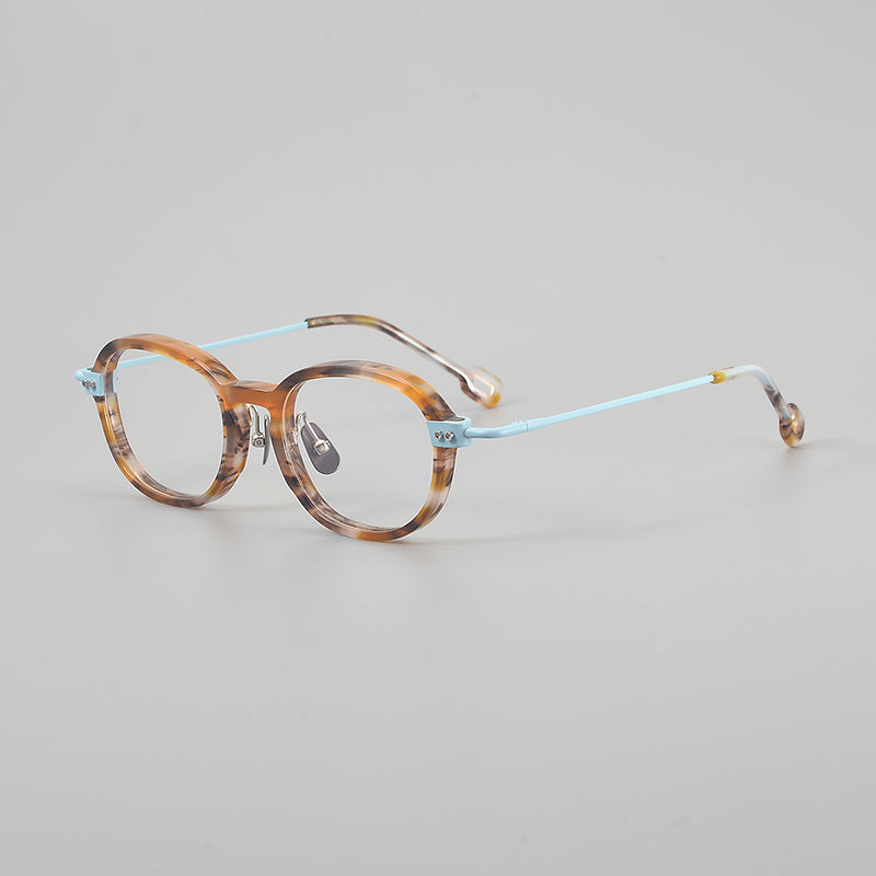 Retro Round Titanium Alloy Glasses Frames