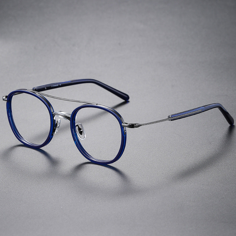 Vintage Round Titanium Glasses Frames