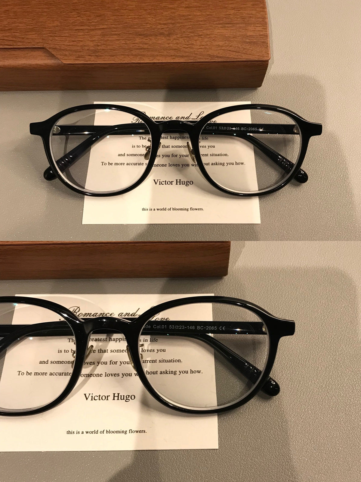 Oval Eyeglass Frames with a Thick Upper Rim, Black, Burgundy or Tortoiseshell