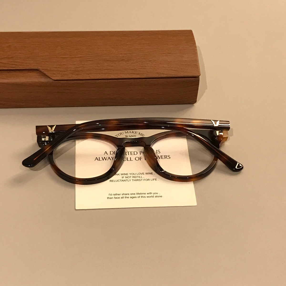 Compact Oval Eyeglass Frames with Thick Rims, Black or Tortoiseshell