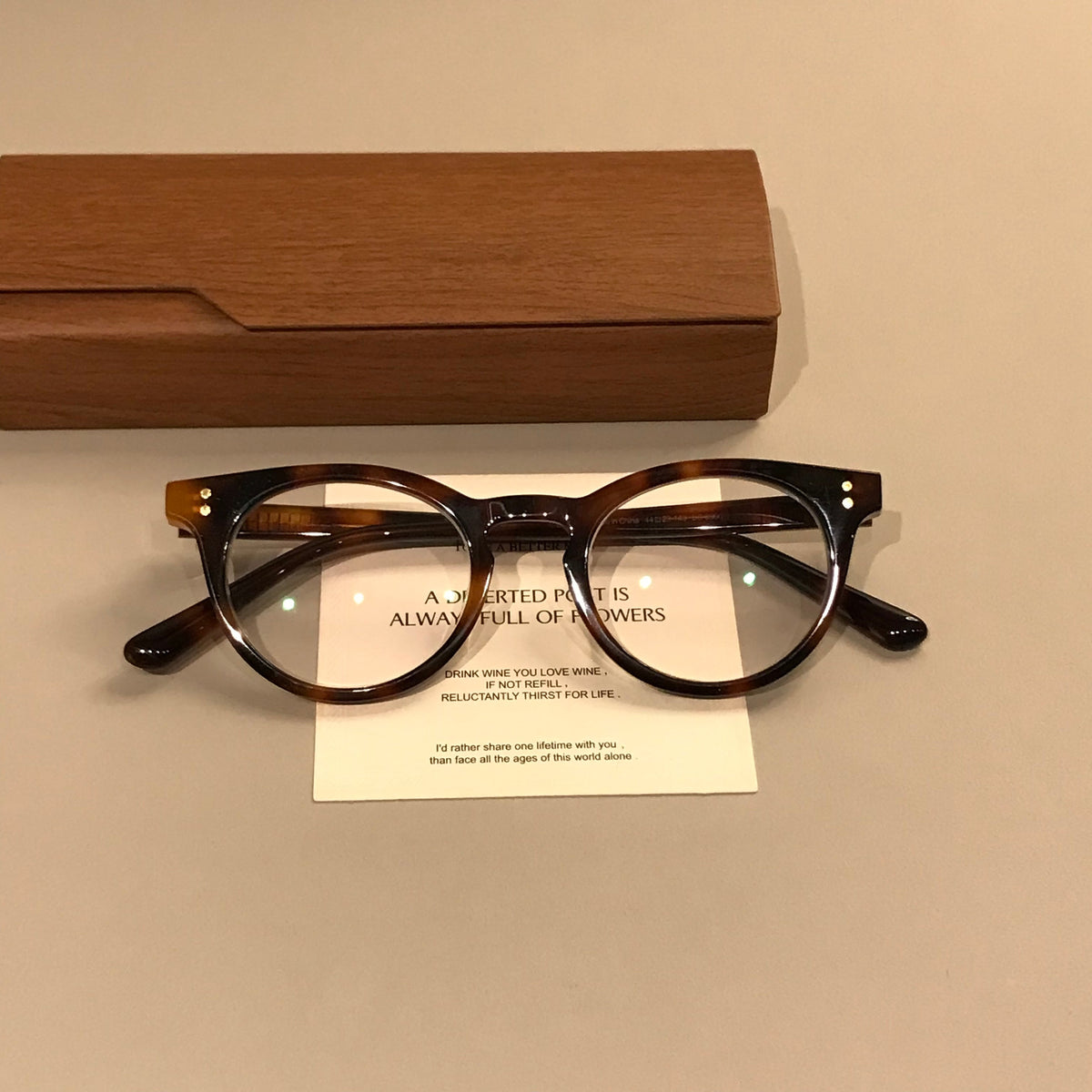 Compact Oval Eyeglass Frames with Thick Rims, Black or Tortoiseshell