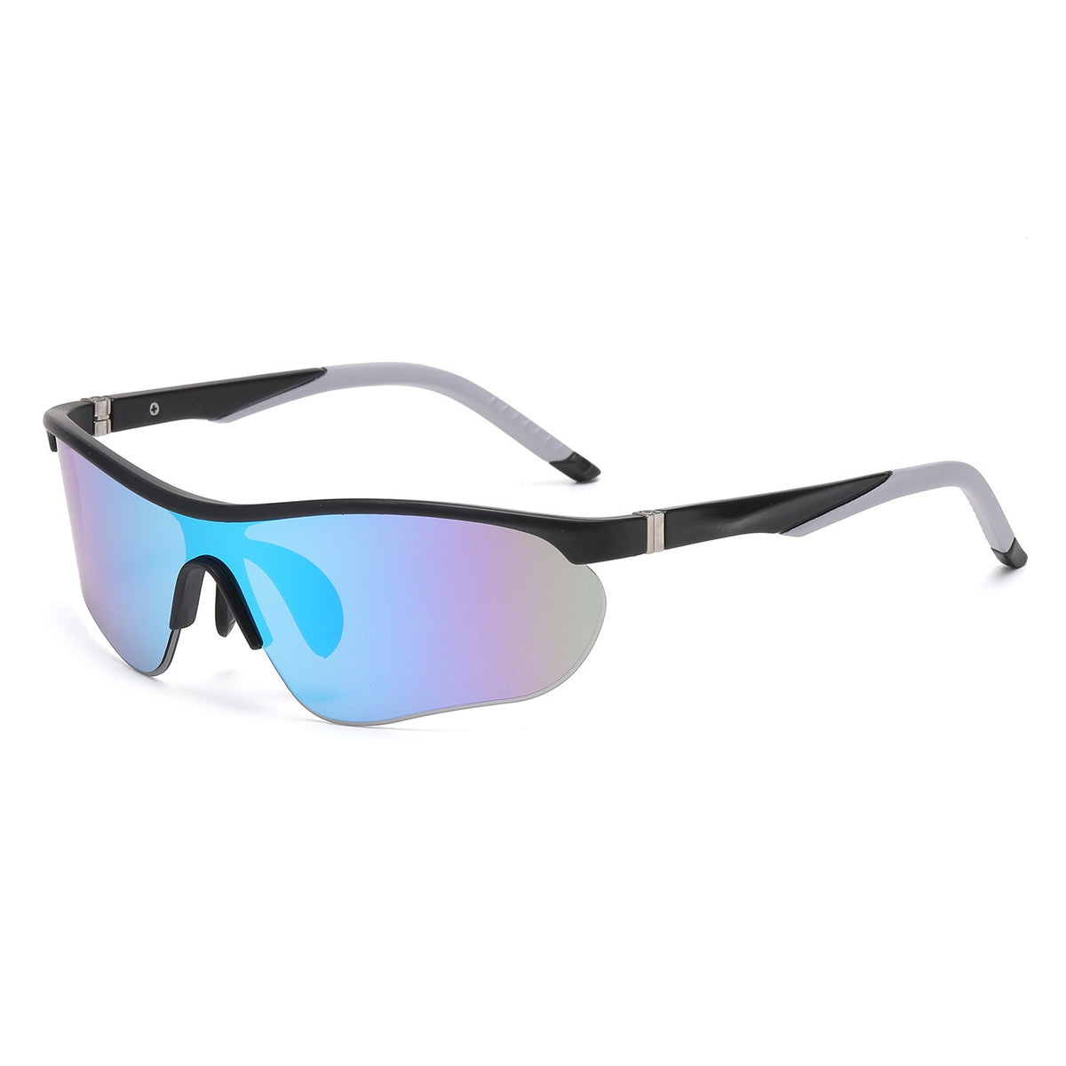 Frameless One-Piece Golf Sunglasses - Blue