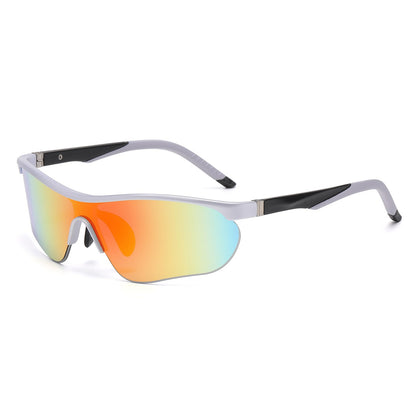 Frameless One-Piece Golf Sunglasses frame detail
