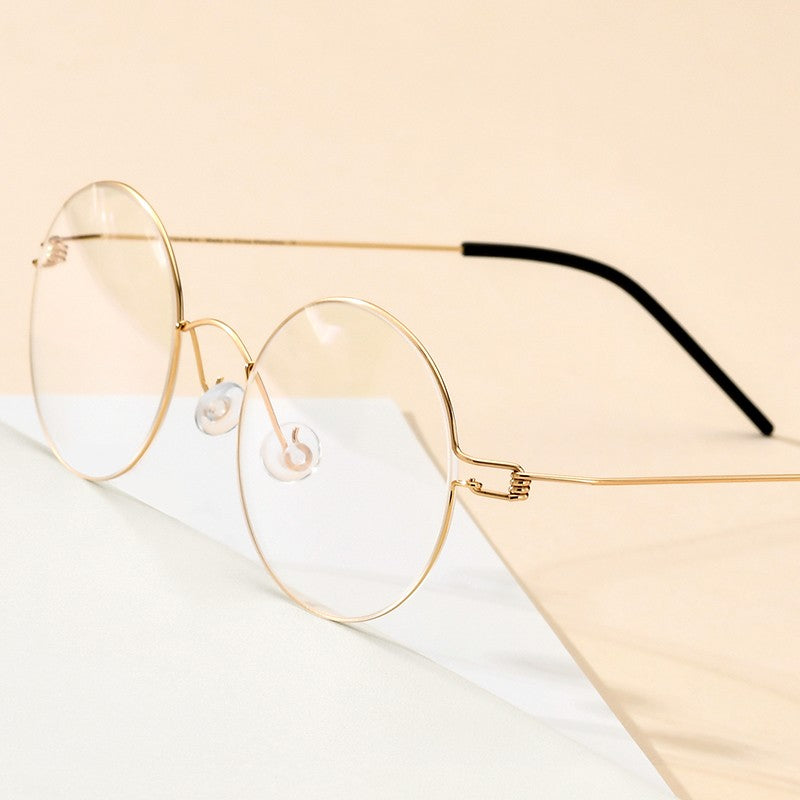CINILY 98607 round titanium alloy glasses frame