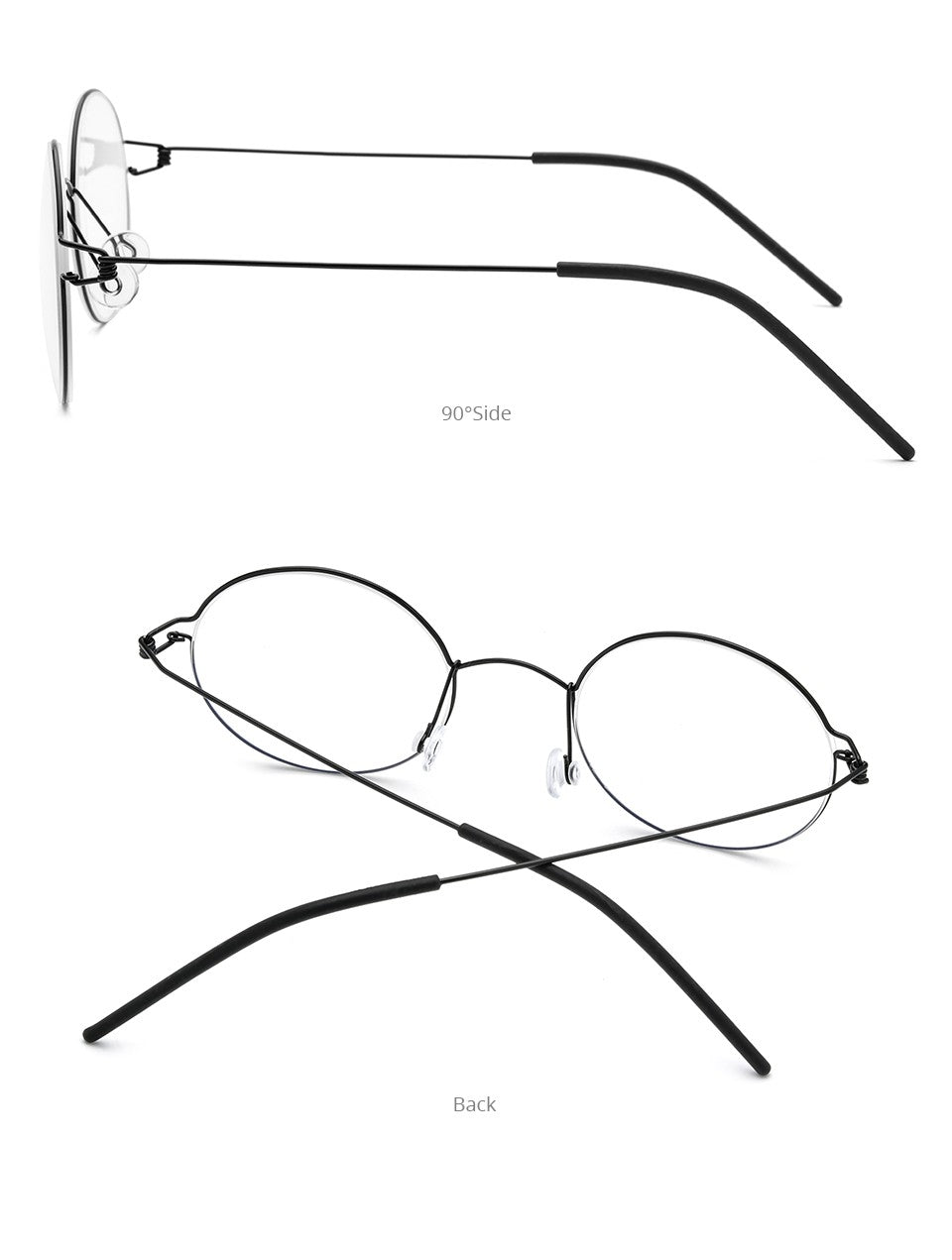 CINILY 98607 round titanium alloy glasses frame