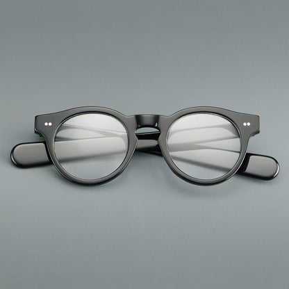 Vintage Round Acetate Glasses Frames front view
