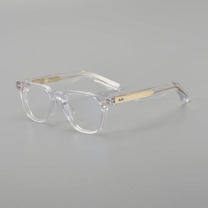 Retro Rectangular Acetate Glasses Frames frame detail