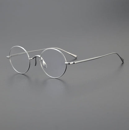 Vintage Round Titanium Glasses Frames