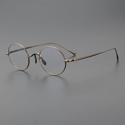 Vintage Round Titanium Glasses Frames additional product view