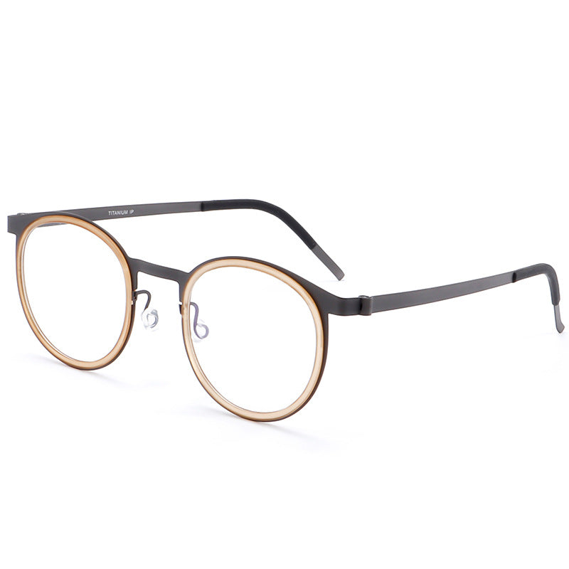 Vintage Round Titanium Glasses Frames