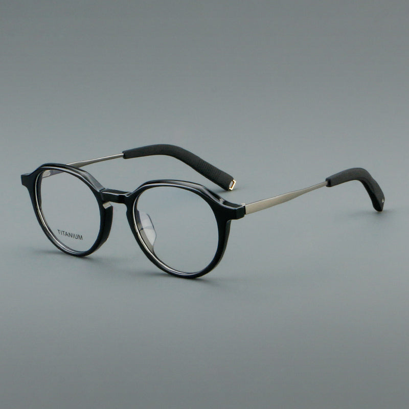 Retro Round Titanium Alloy Glasses Frames