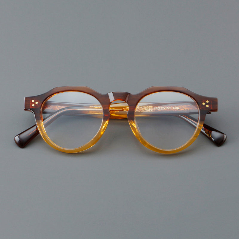 Retro Round Acetate Glasses Frames