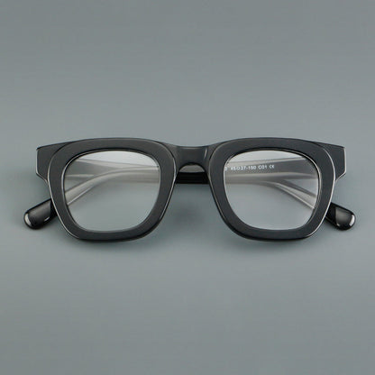 Classic Square Acetate Glasses Frames side view
