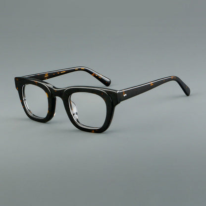 Classic Square Acetate Glasses Frames front view