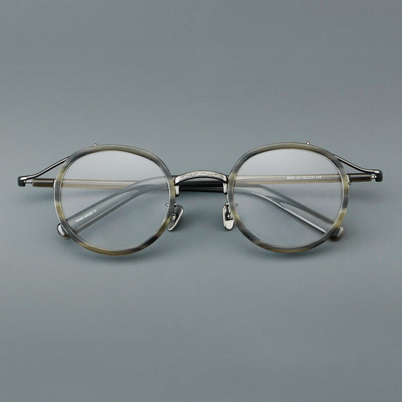 Retro Round Acetate Glasses Frames