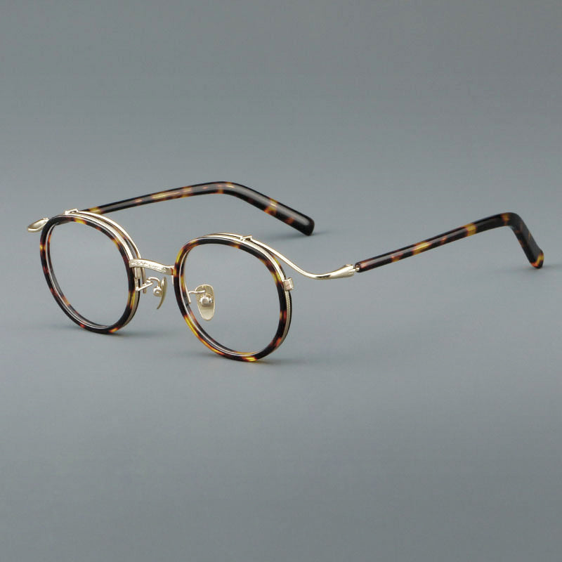 Retro Round Acetate Glasses Frames