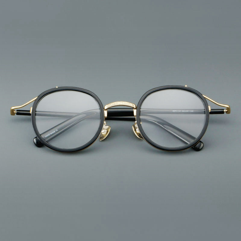 Retro Round Acetate Glasses Frames