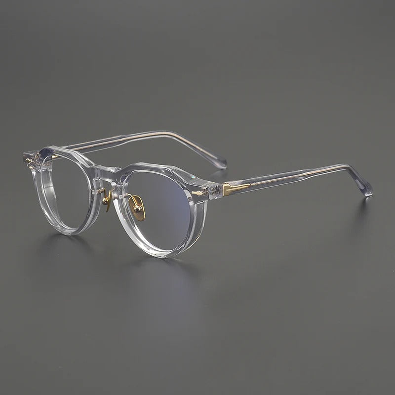 Retro Round Acetate Glasses Frames