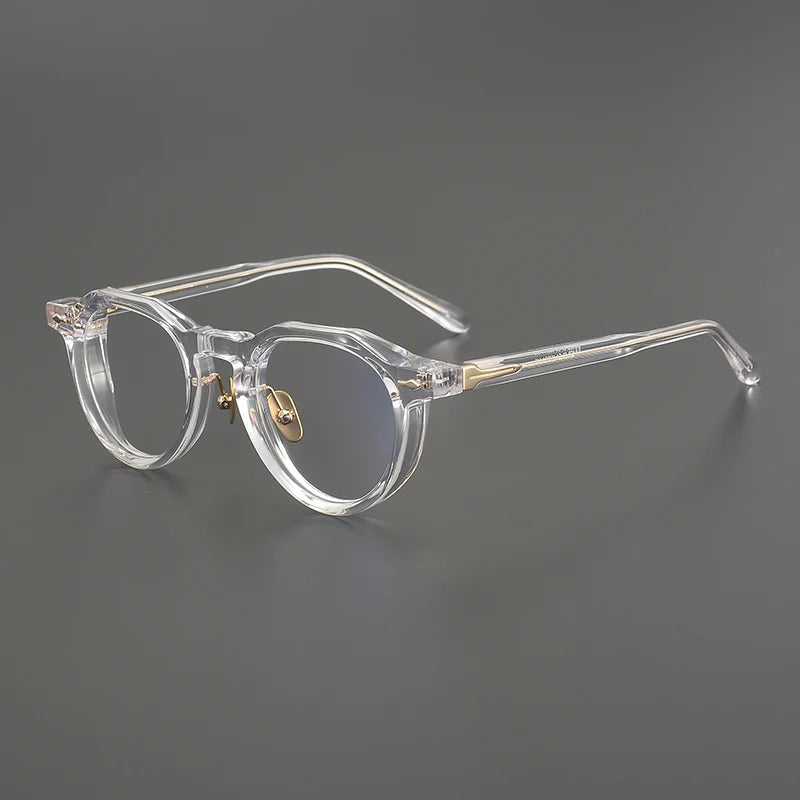 Retro Round Acetate Glasses Frames