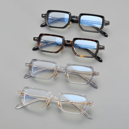 Retro Rectangular Acetate Glasses Frames additional product view