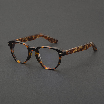 Retro Square Acetate Glasses Frames side view