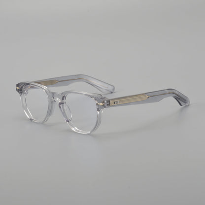 Retro Square Acetate Glasses Frames temple detail