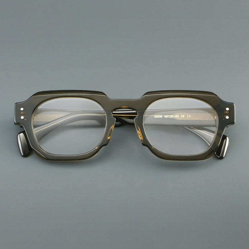 Retro Square Acetate Glasses Frames