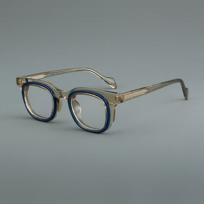 Retro Square Acetate Glasses Frames front view