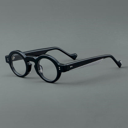 Retro Oval Acetate Glasses Frames side view