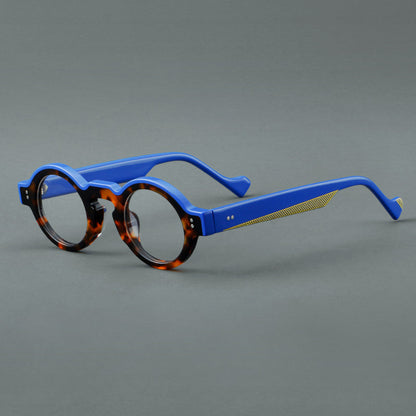 Retro Oval Acetate Glasses Frames front view