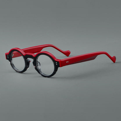 Retro Oval Acetate Glasses Frames lens detail