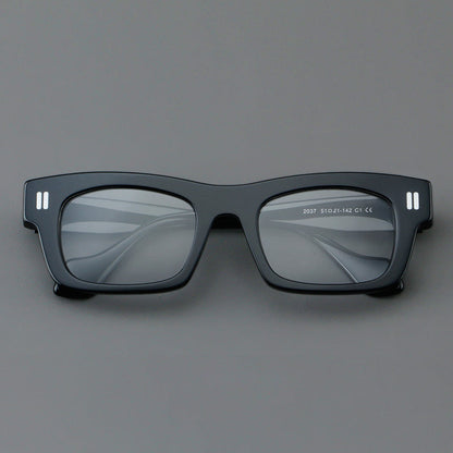 Retro Square Acetate Glasses Frames side view