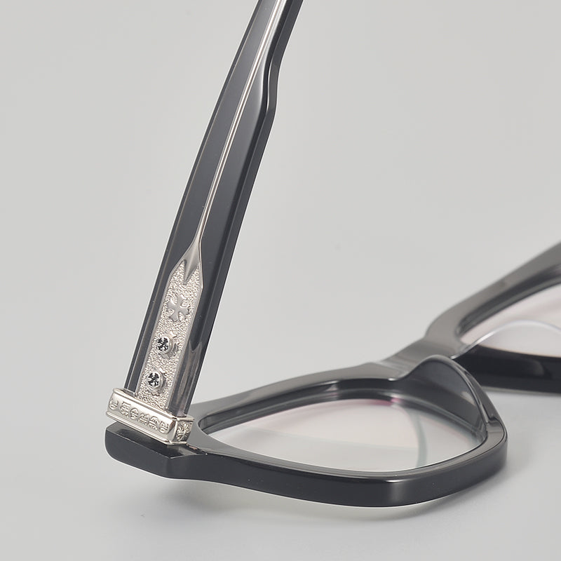 Rectangular Acetate and Titanium Glasses Frames