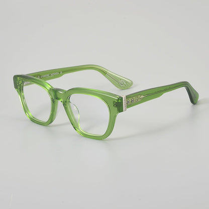 Rectangular Acetate and Titanium Glasses Frames additional product view