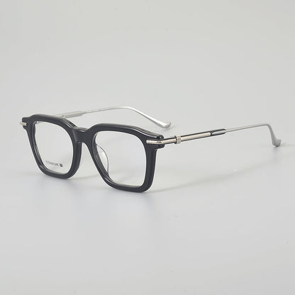 Retro Rectangular Glasses Frames frame detail