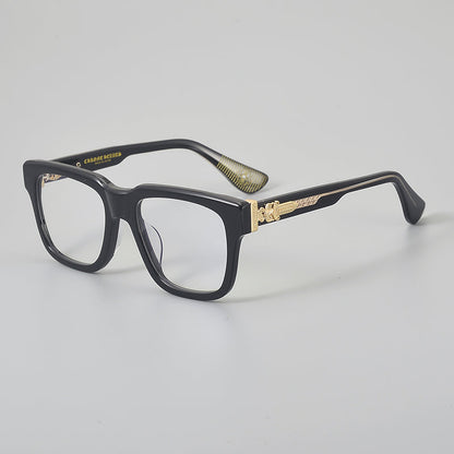 Retro Rectangular Acetate Glasses Frames