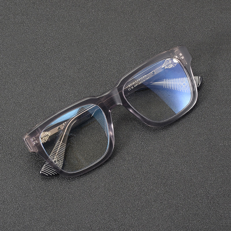 Retro Rectangular Acetate Glasses Frames
