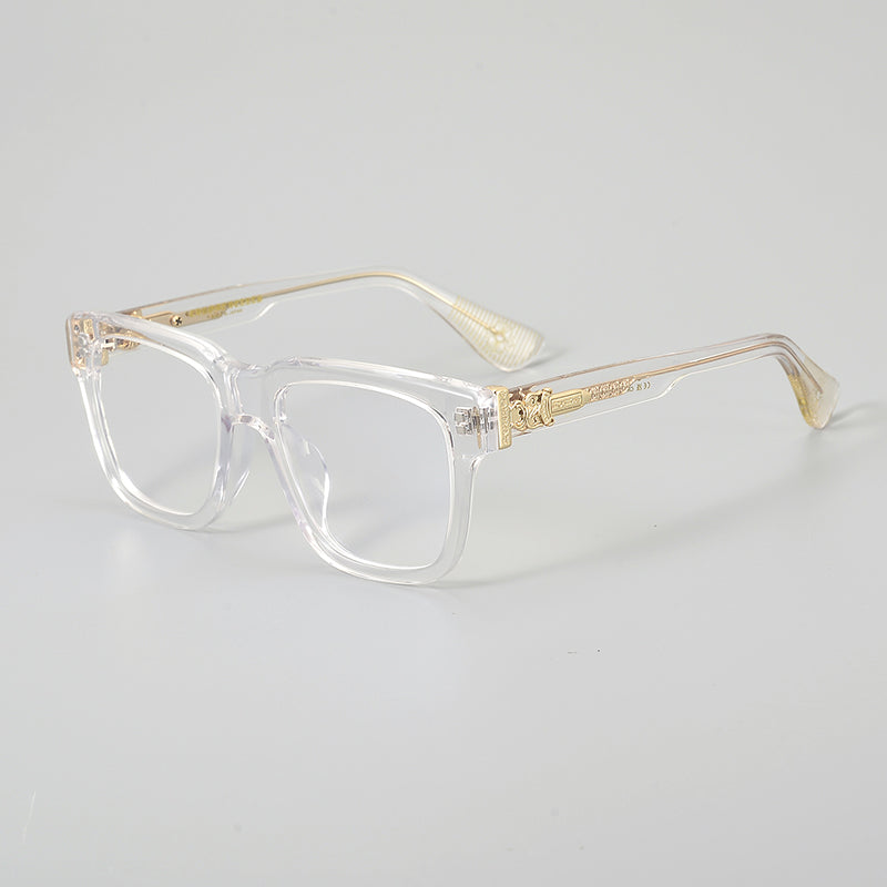 Retro Rectangular Acetate Glasses Frames