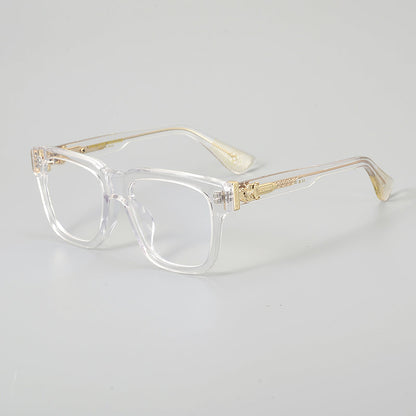 Retro Rectangular Acetate Glasses Frames additional product view