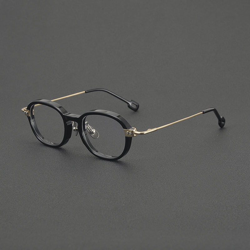 Retro Round Titanium Alloy Glasses Frames