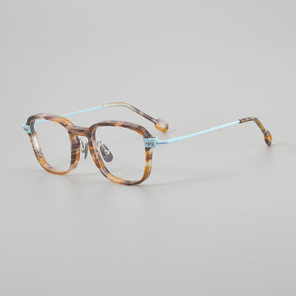 Retro Square Titanium Glasses Frames additional product view