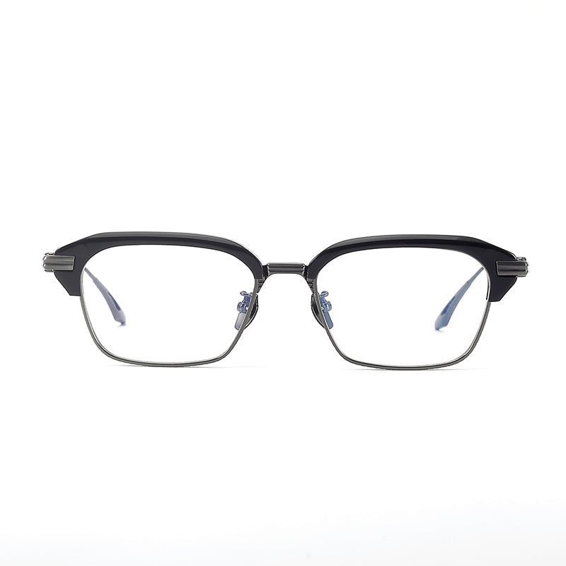 Retro Rectangular Titanium Glasses Frames