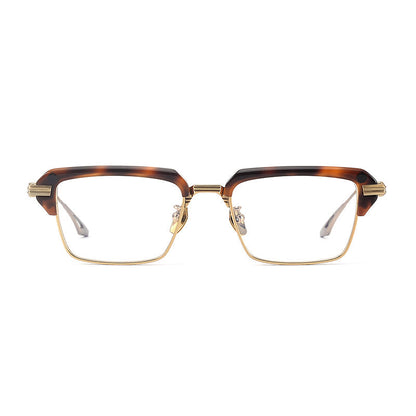 Retro Rectangular Titanium Glasses Frames additional product view