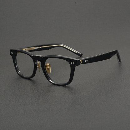 Classic Square Acetate Glasses Frames frame detail