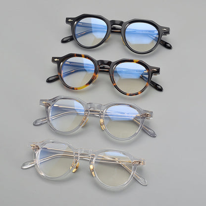 Retro Round Acetate Glasses Frames additional product view