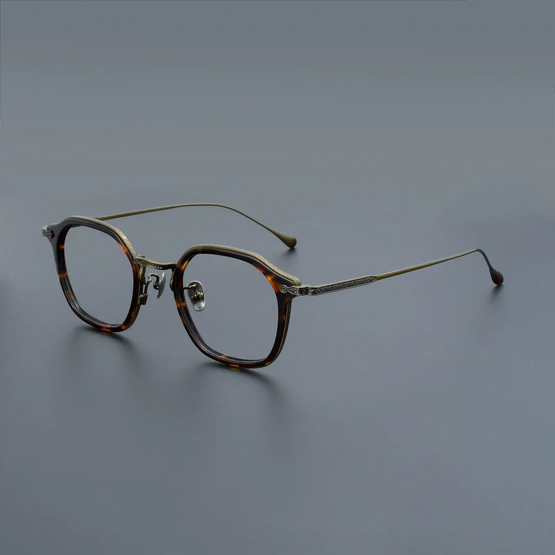 Retro Square Titanium Glasses Frames